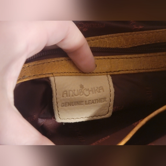 Anuschka Women's Genuine Leather Handbag/Purse / Hand-Painted! - Picture 6 of 16